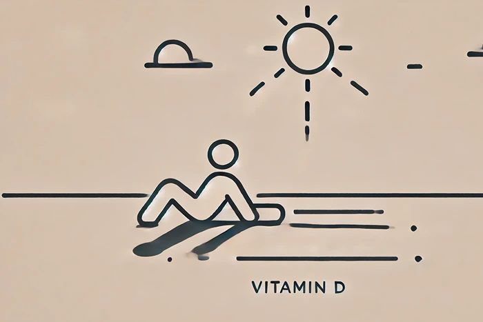 A person soaking up sunlight for natural Vitamin D production